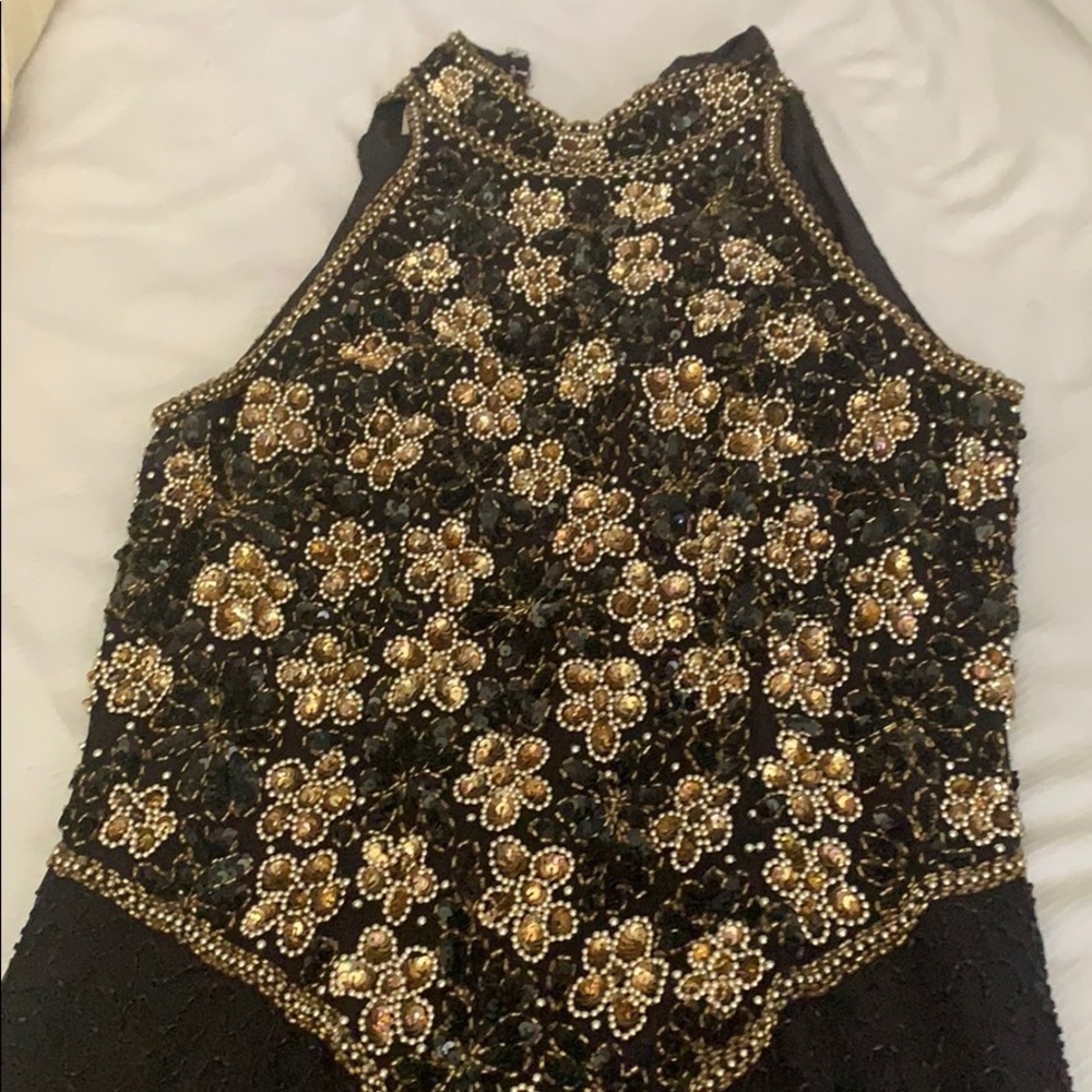 Beaded evening gown